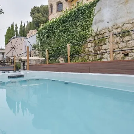 Birds Eye Luxury Castle Paranomic Views Of Monaco Monte Carlo Hills & Sea Villa *